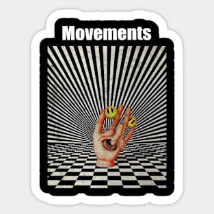 Illuminati Hand Of Movements Sticker